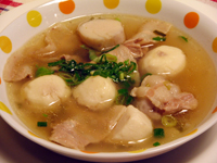 里芋と豚肉のスープ