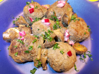ミートボールの黒ビール煮