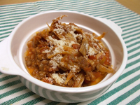 ごぼうと牛ひき肉のラグーソース