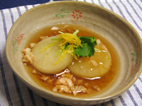 大根のゆずあんかけ
