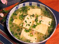 豆腐のカニあんかけ