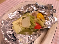 かぶと豚肉のホイル焼き