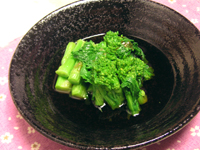 菜の花の土佐酢がけ