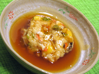 かぶと山芋蒸しあんかけ