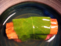 穴子の桜蒸し