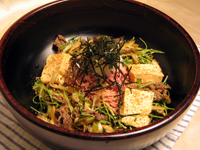 すき焼きぶっかけそうめん