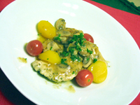 鶏肉のレモンソースかけ