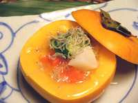 柿釜の紅白なます