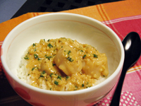 ホタテ貝柱のバターしょうゆ丼