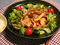 鶏肉サラダ仕立て
