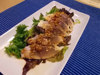 ヤズのサラダ〜ねぎドレッシング〜