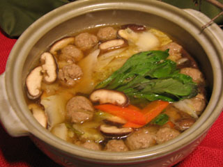 肉団子のポン酢なべ