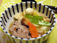 八宝菜の中華丼