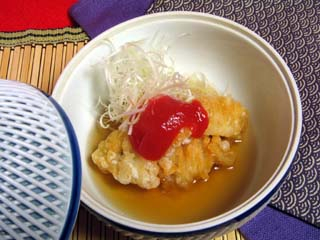 ハモの揚げだしあんかけ