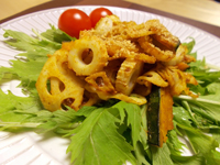 かぼちゃとちくわのカレーきんぴら