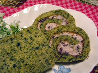 よもぎのロールケーキ
