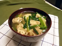 ねぎと鶏肉のあんかけ丼