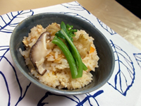 菊芋の炊き込みご飯