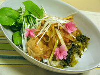 豚肉と高菜のライスボウル